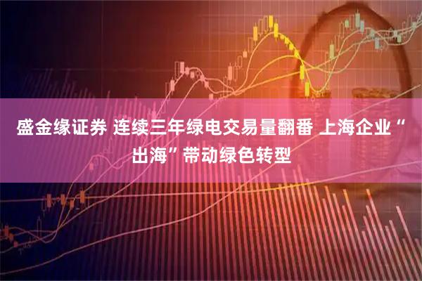 盛金缘证券 连续三年绿电交易量翻番 上海企业“出海”带动绿色转型